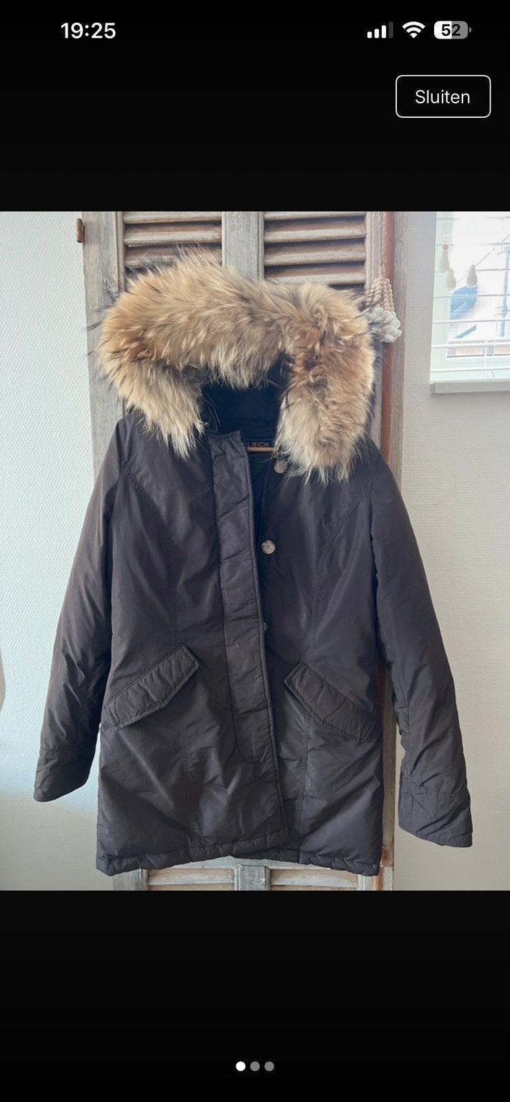 Prachtige Woolrich jas, Ophalen of Verzenden, Zo goed als nieuw, Maat 36 (S), Bruin