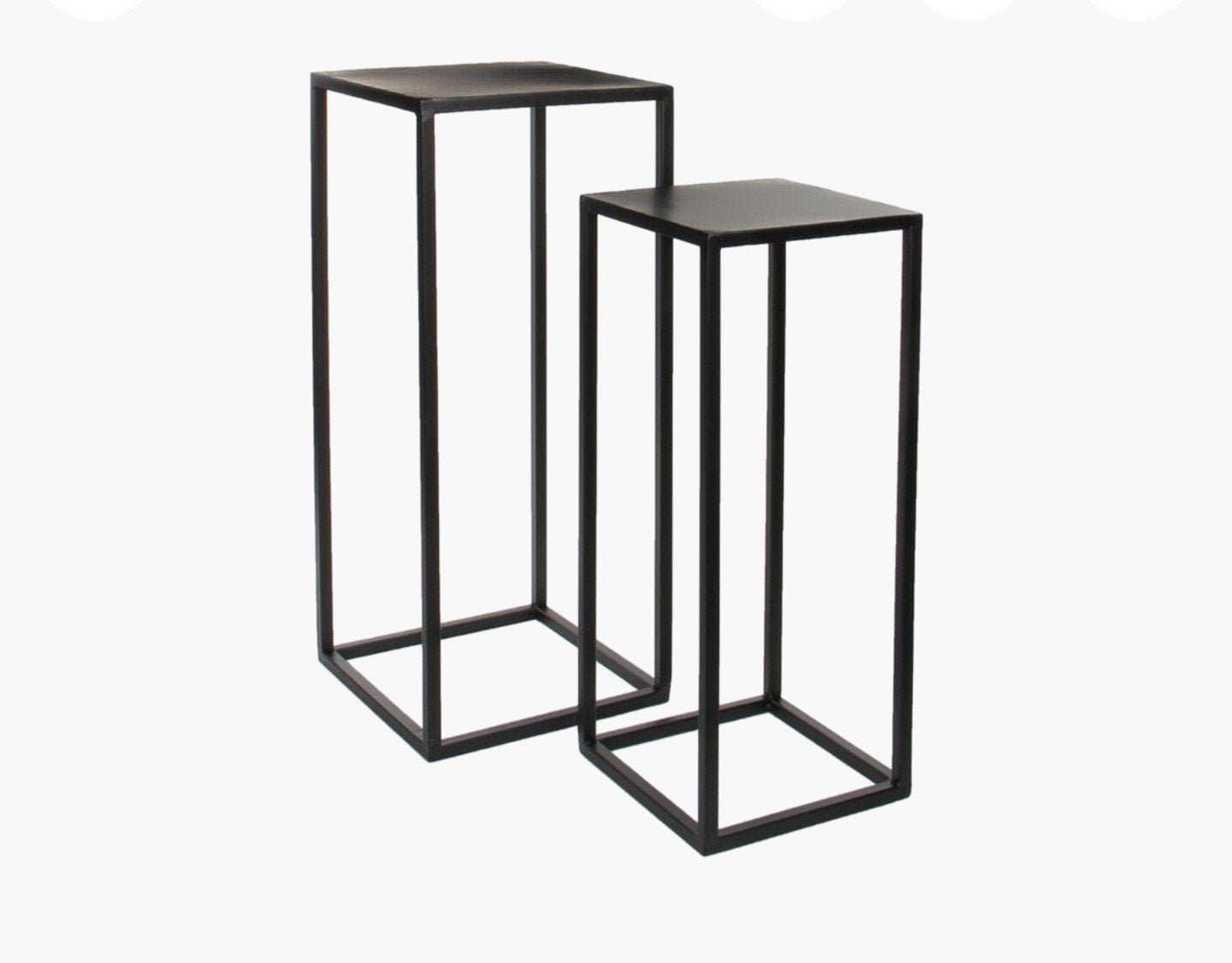 Mica set van 2 bijzet tafels, Huis en Inrichting, Ophalen