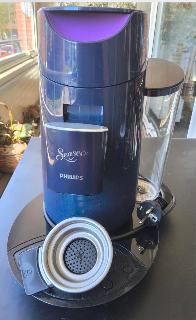 Philips Senseo Koffiepad Machine - Blauw/Paars, Ophalen of Verzenden, Zo goed als nieuw, Koffiemachine