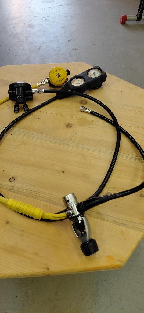 2e trap Scubapro R180 + octopus + console diepte/manometer, Ophalen of Verzenden, Gebruikt, Overige typen