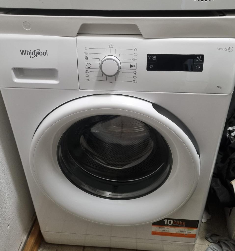 Whirlpool Freshcare+ washing machine, Witgoed en Apparatuur, Wasmachines, Ophalen, Zo goed als nieuw, Voorlader, 85 tot 90 cm