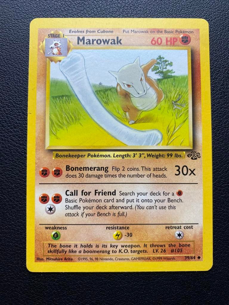 Marowak - Jungle - 39/64 - Pokemon kaart, Ophalen of Verzenden, Zo goed als nieuw