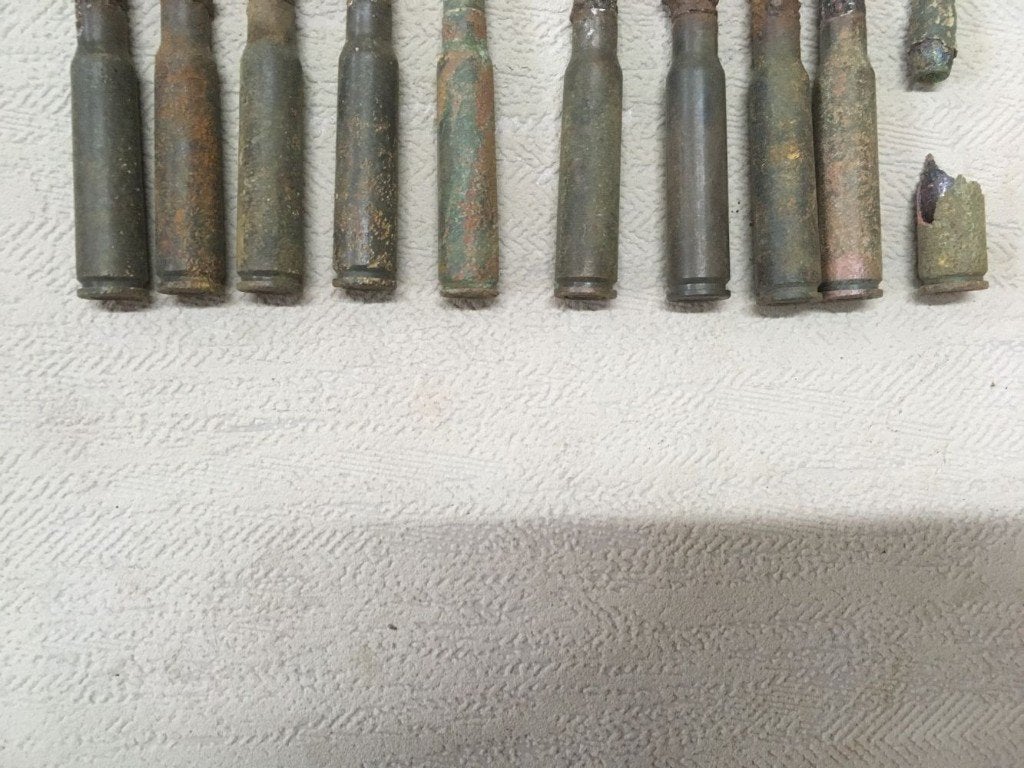 wo2 - Franse 7,5x54 MAS M.29 patronen - LEEG, Ophalen of Verzenden, Landmacht, Overige gebieden, Hulzen of Bodemvondsten
