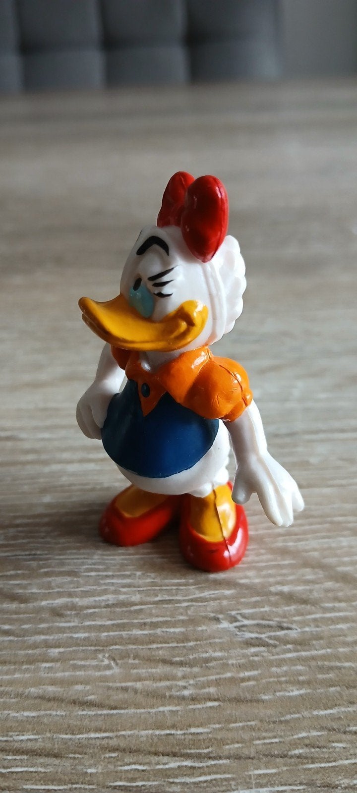 Vintage bully walt disney katrien daisy duck pvc figuur pop, Verzamelen, Disney, Ophalen of Verzenden, Donald Duck, Gebruikt, Beeldje of Figuurtje