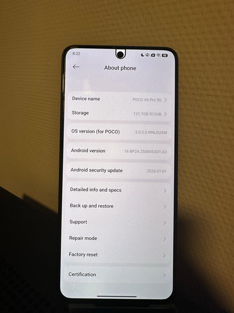 POCO X6 Pro 5G 12GB/512GB - Nette staat + privacy screenprot, Overige modellen, Ophalen of Verzenden, Zo goed als nieuw, Zonder simlock