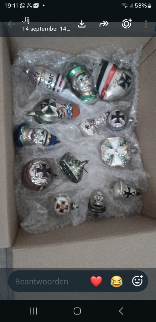 kerstballen ww1, Antiek en Kunst, Ophalen of Verzenden