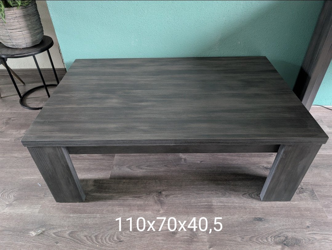 Moderne Salontafel - Donker grijs - 110x70x40,5 cm, Ophalen, Gebruikt, 100 tot 150 cm, 50 tot 100 cm