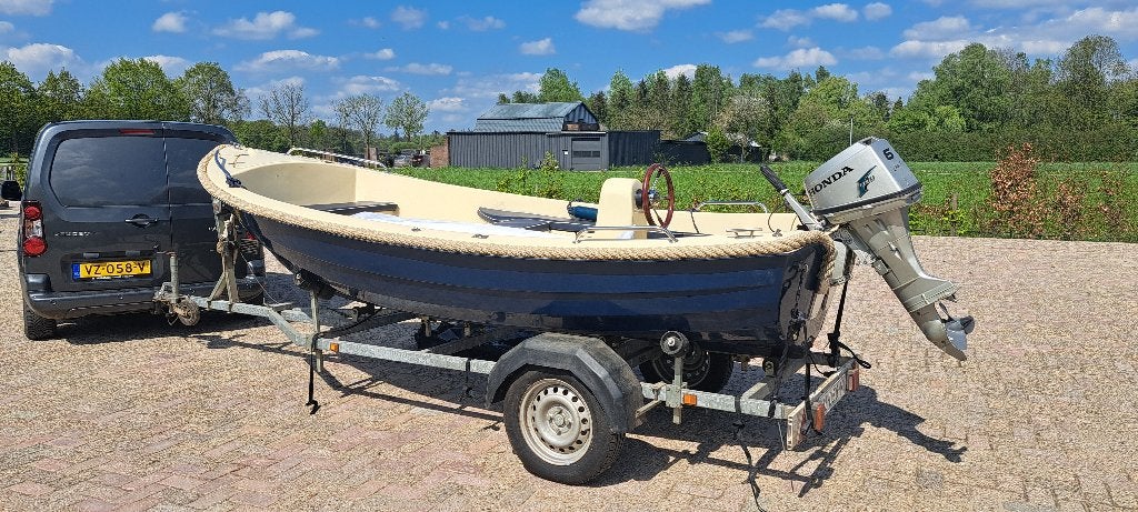 sloep met trailer, Watersport en Boten, Sloepen, Ophalen, Consoleboot, Gebruikt, Primeur