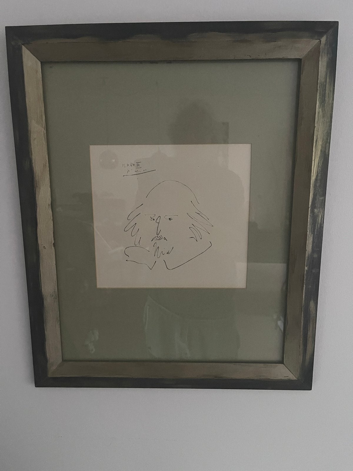 Litho Picasso "Shakespeare" uit de serie "Hamlet" (ingelijst, Gesigneerd, Ophalen, Portret en Figuren, Lithografie
