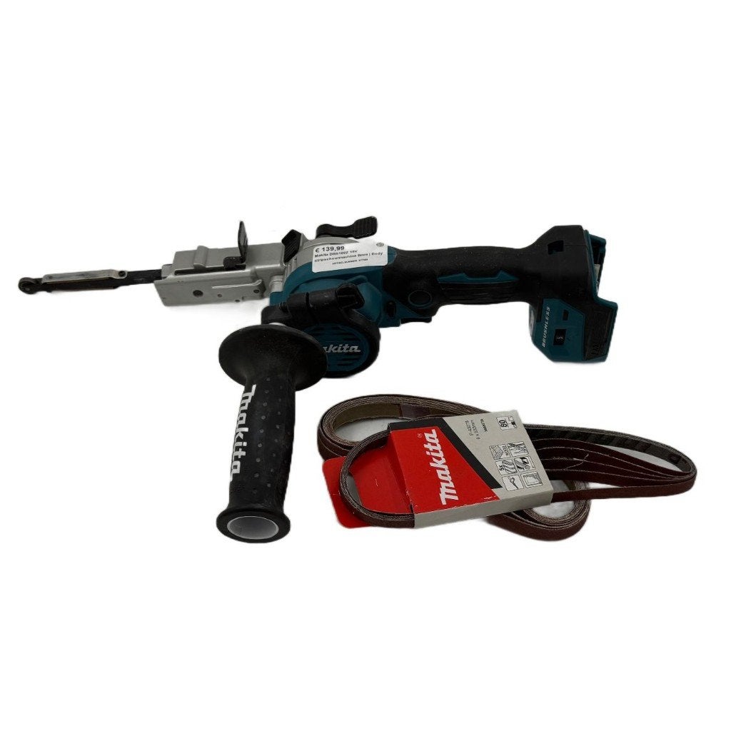 Makita DBS180Z 18V Stripschuurmachine 9mm | Body |, Doe-het-zelf en Verbouw, Gereedschap | Schuurmachines, Dordrecht@usedproducts.nl