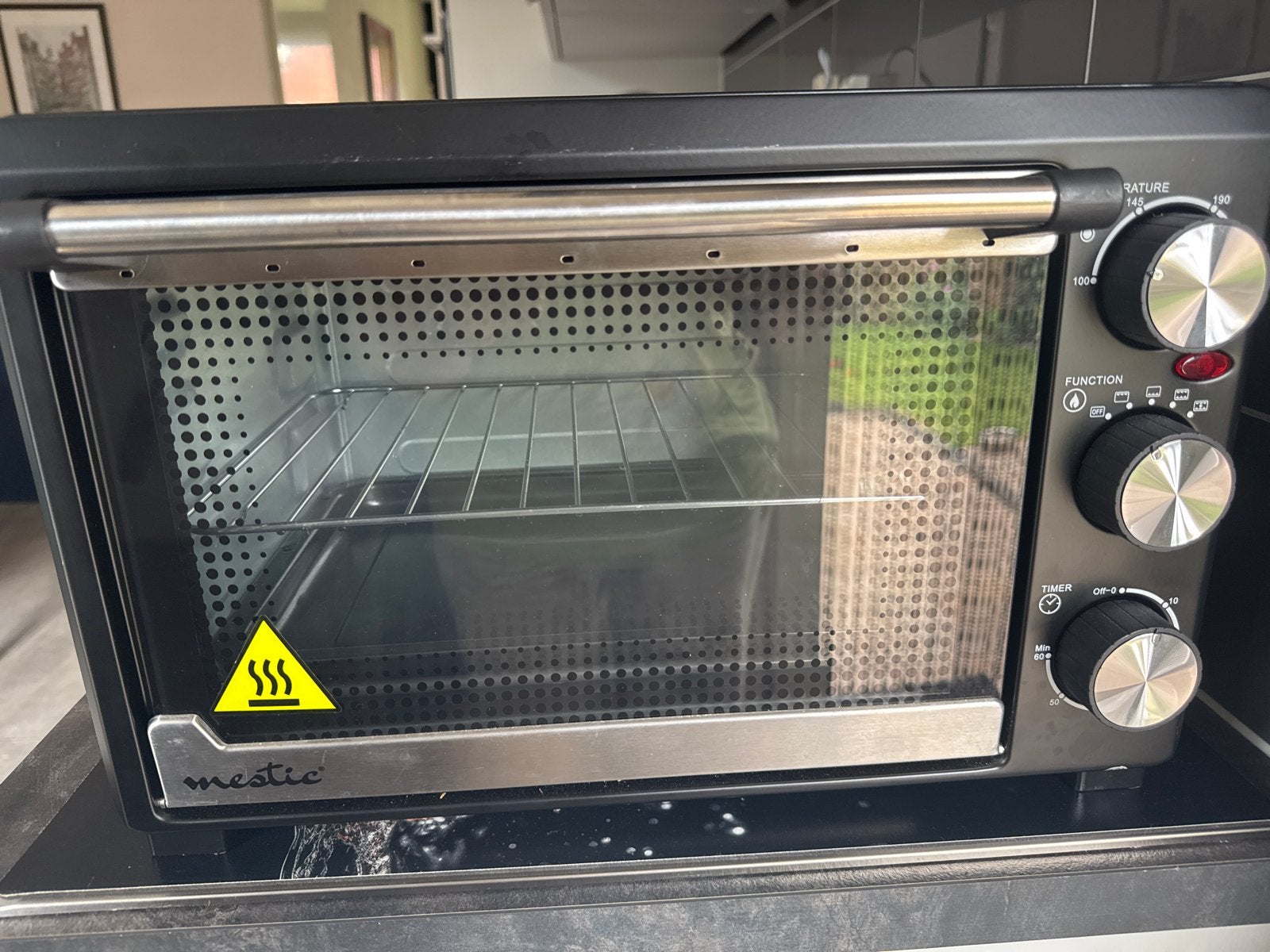 Mestic Mini-oven MHO-100 - Compacte Oven voor Thuis of Campi, Ophalen, Minder dan 45 cm, Vrijstaand, Mini-oven