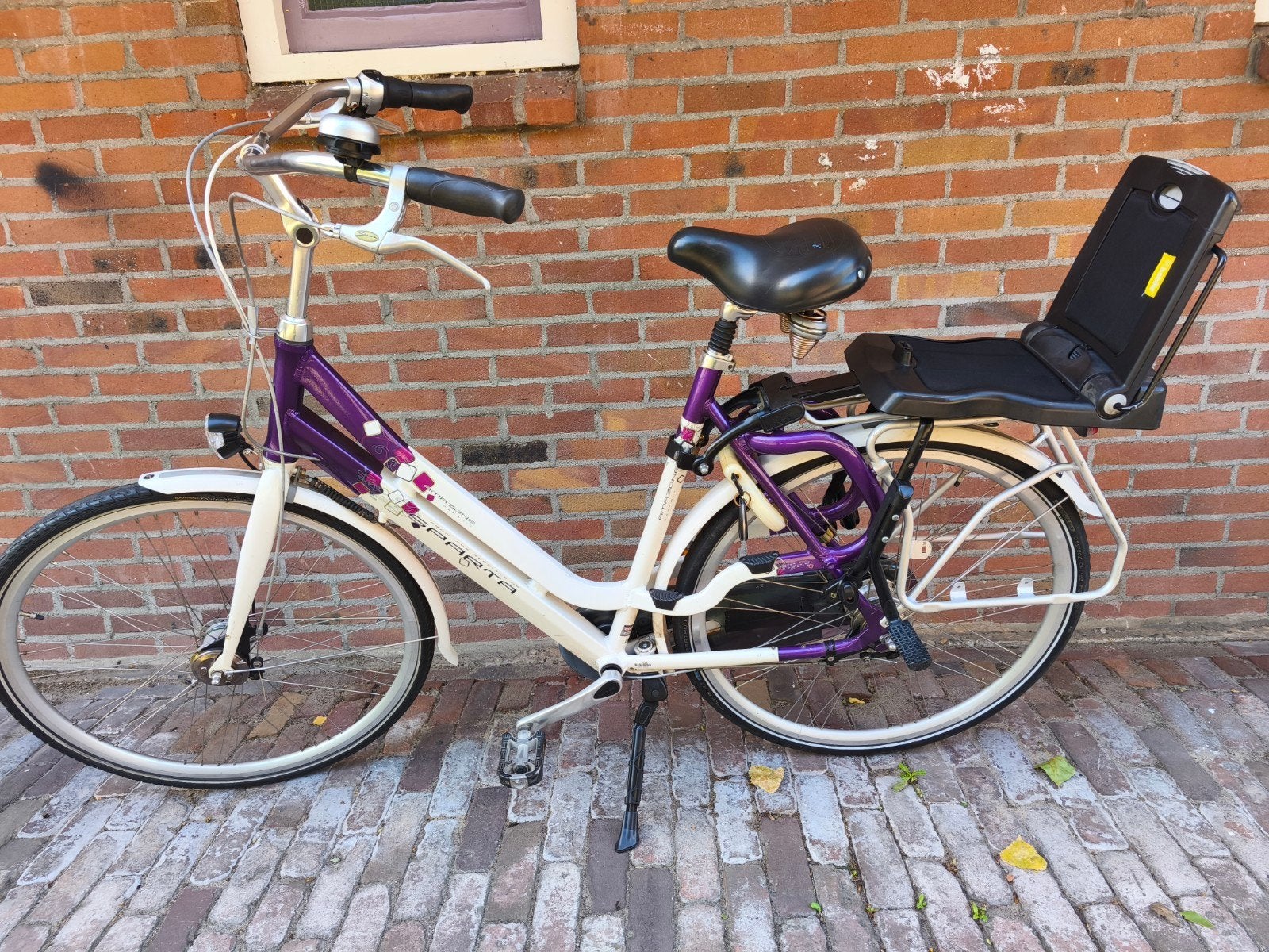 Sparta Amazone Damesfiets met kinderstoel, Fietsen en Brommers, Fietsen | Dames | Damesfietsen, Ophalen of Verzenden, Gebruikt