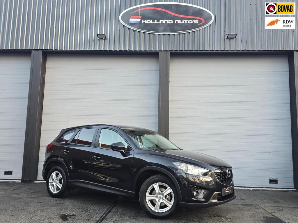 Mazda CX-5 2.0 4WD nette staat, leer, 15 km/l, Gebruikt, Zwart, USB