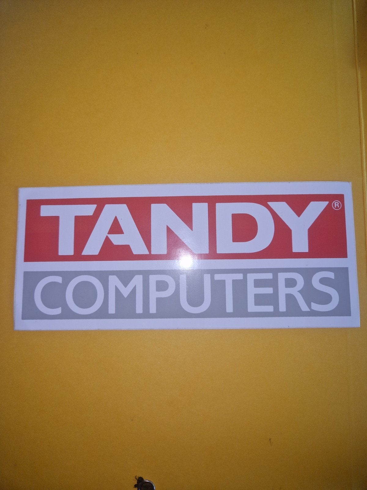 Vintage sticker "Tandy computers" 1970 - 1980, Ophalen of Verzenden