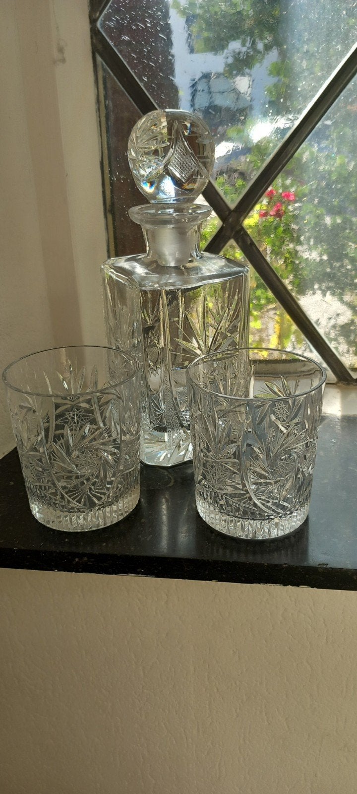 Whisky Karaf met Twee Glazen, Antiek en Kunst, Ophalen