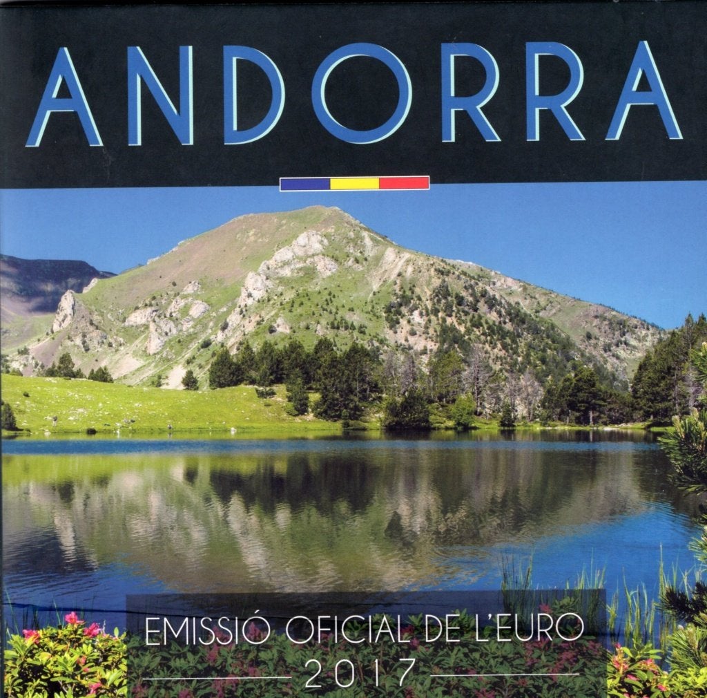 BU set Andorra 2017 Blister - 1 cent t/m 2 euro, Postzegels en Munten, Munten | Europa | Euromunten, Verzenden, Overige landen