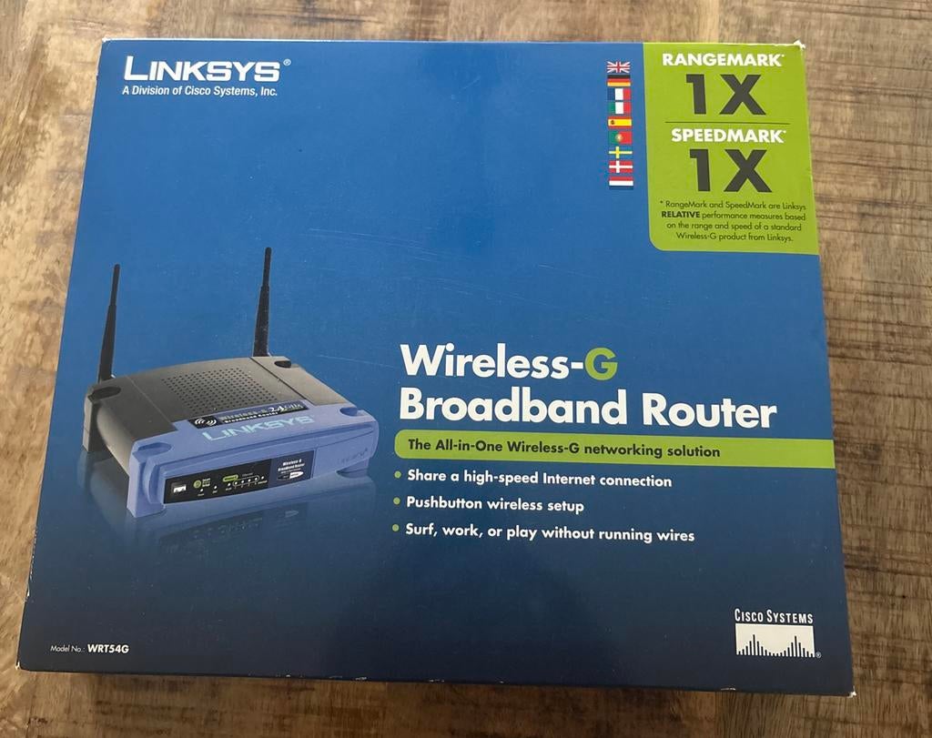 Linksys Wireless-G Broadband Router WRT54G, Verzenden, Nieuw, Router
