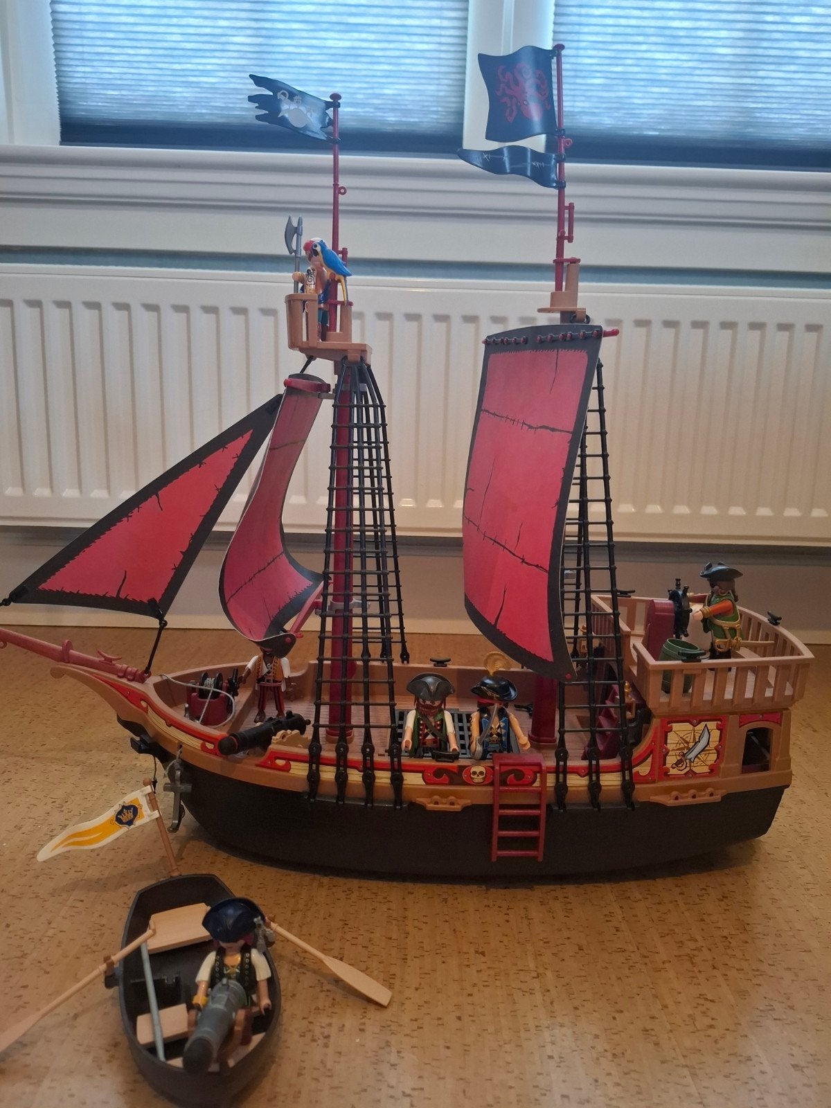 Playmobil Piratenschip met eiland en accessoires, Kinderen en Baby's, Speelgoed | Playmobil, Pirates, Complete set, Ophalen of Verzenden