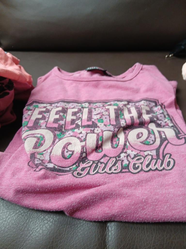 Leuke T-shirt met tekst feel the power girls club van twoday, Ophalen of Verzenden, Hondenshirt