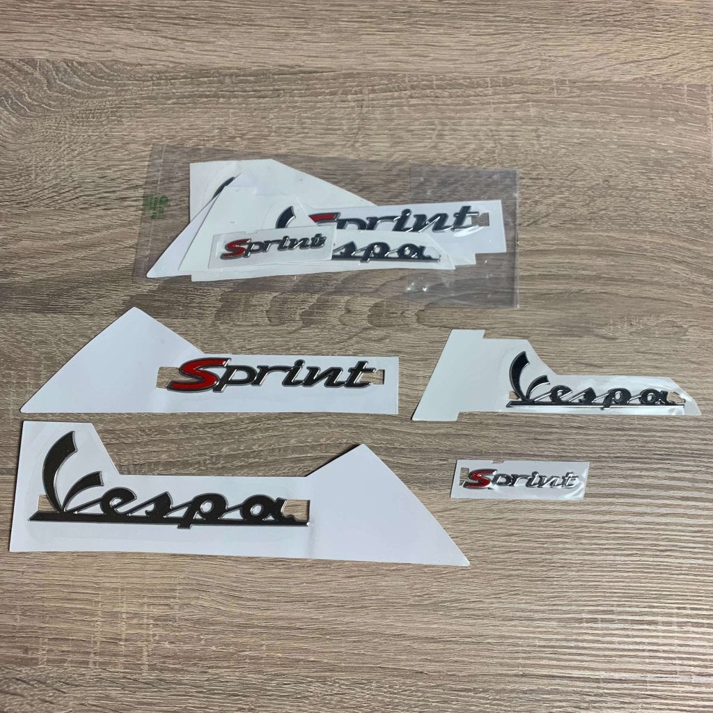Stickerset vespa sprint smoke 4-delig compleet, Info@jynkx.com, Nieuw, Ophalen of Verzenden, Piazza 99