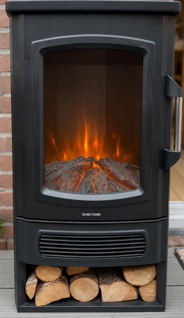 Moa electrische sfeerhaard 2000 watt, Draaibaar, Vloer, Zo goed als nieuw, Ophalen