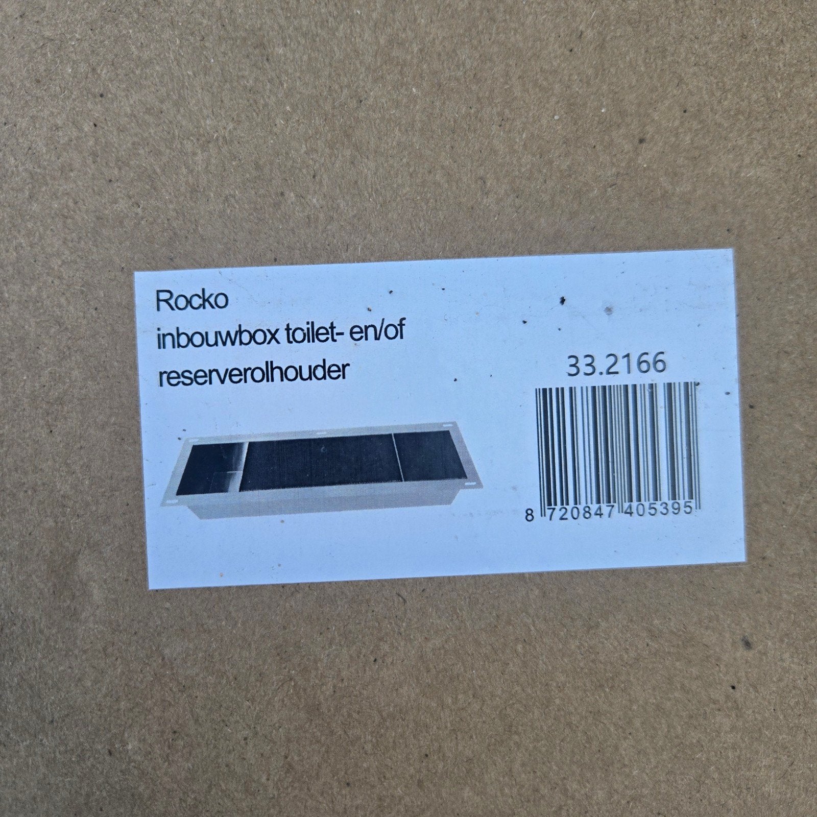 Xellanz Rocko Inbouwbox - Toiletrolhouder / Reserverolhouder, Huis en Inrichting, Badkamer | Badtextiel en Accessoires, Ophalen of Verzenden