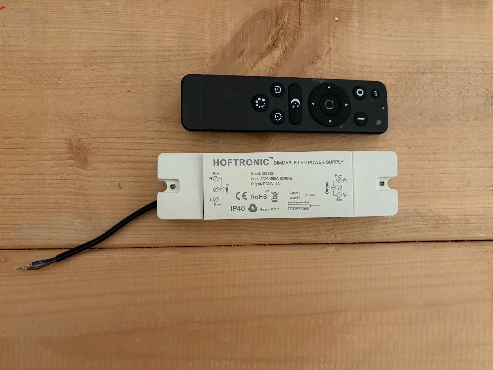 Hoftronic Dimbare LED controller met afstandsbediening, Ophalen of Verzenden, Zo goed als nieuw, Overige merken, Dimmer