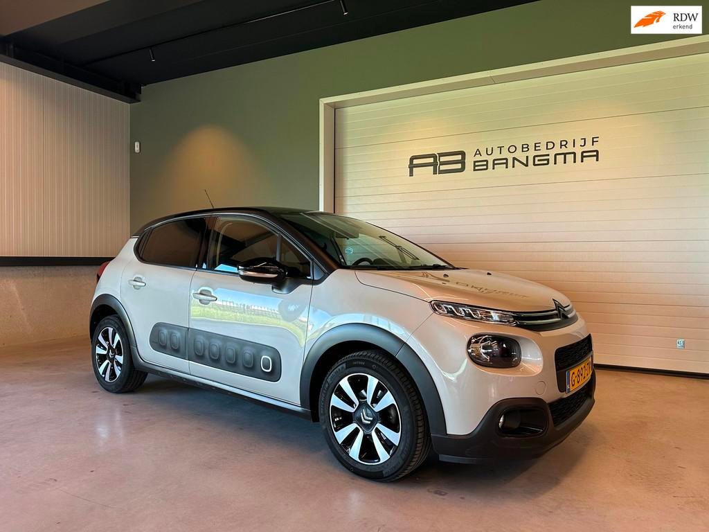 Citroen C3 1.2 PureTech AUTOMAAT S&S FEEL-uitv/CLIMA AIRCO/N, Gebruikt, 1199 cc, Met garantie (alle), 450 kg