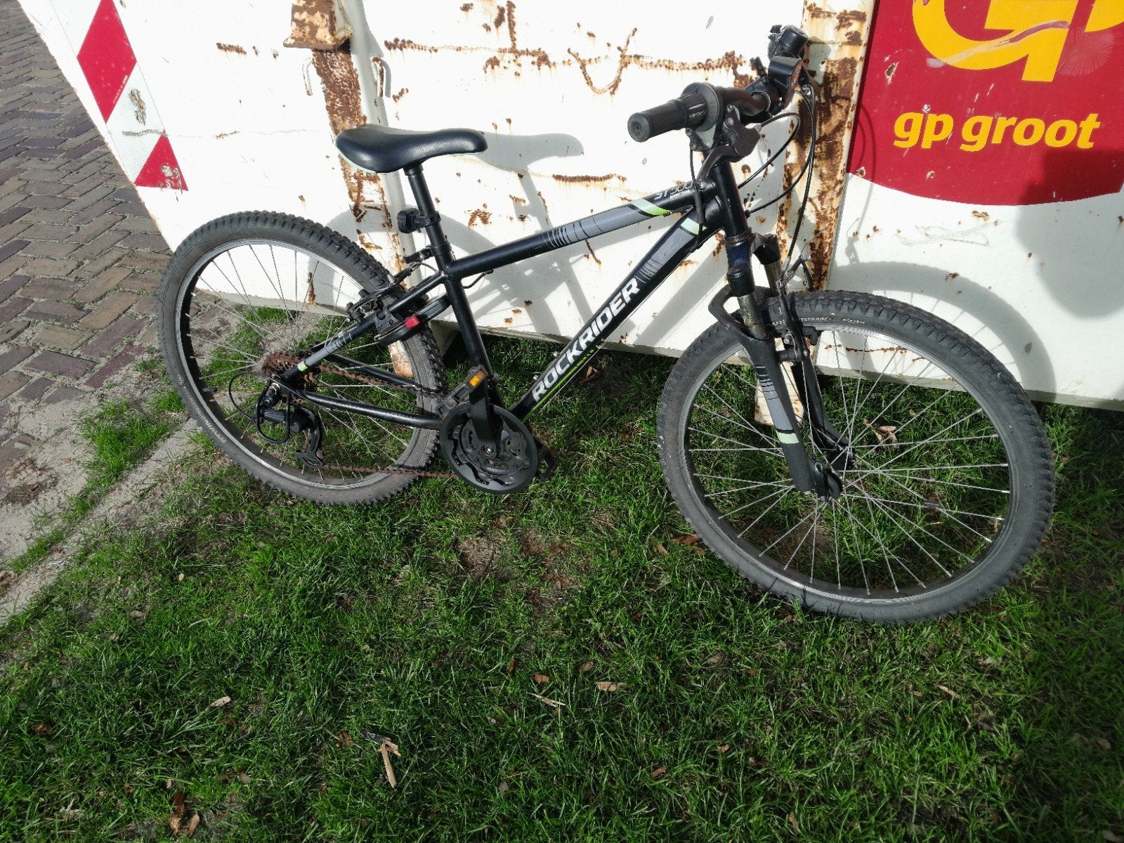 kinder atb, kinder mountainbike rockrider st500 decathlon, Gebruikt, Hardtail, Velgrem, Ophalen of Verzenden