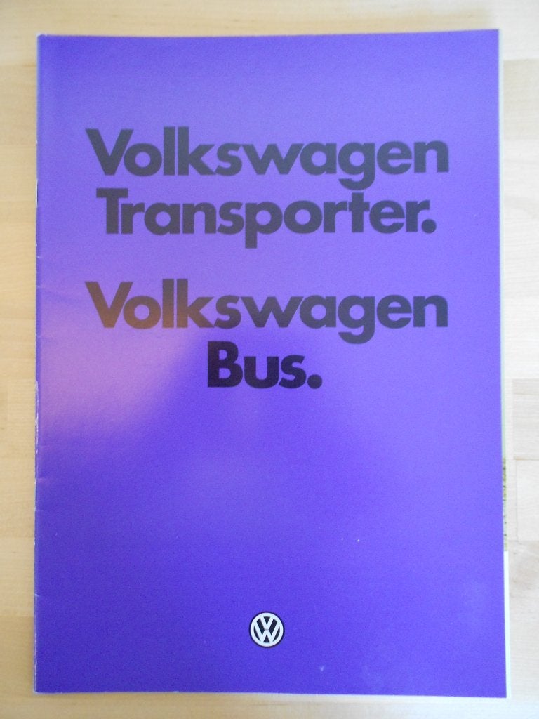 Volkswagen Transporter T3 Brochure 1981, Volkswagen, Ophalen of Verzenden, Zo goed als nieuw, Volkswagen