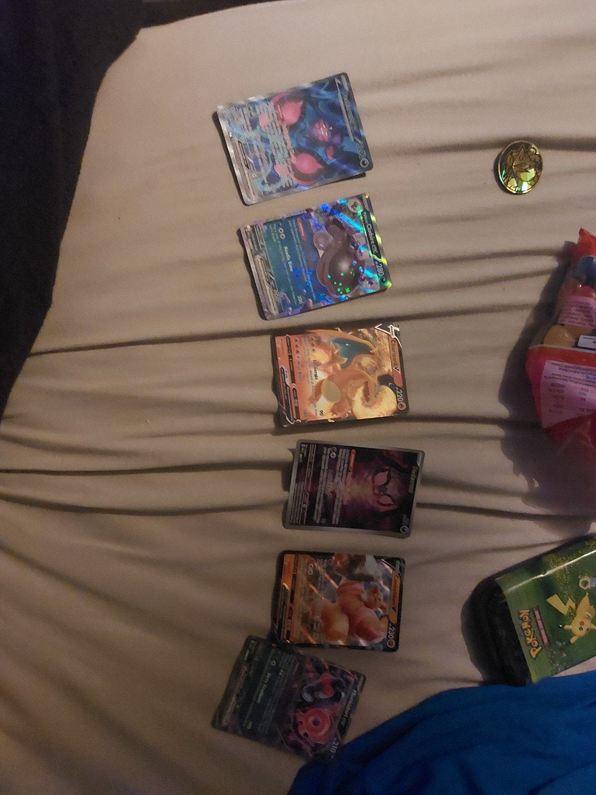 Pokémon V en VMAX kaarten - Charizard, Darkrai, Crobat, Ophalen of Verzenden, Gebruikt, Meerdere kaarten