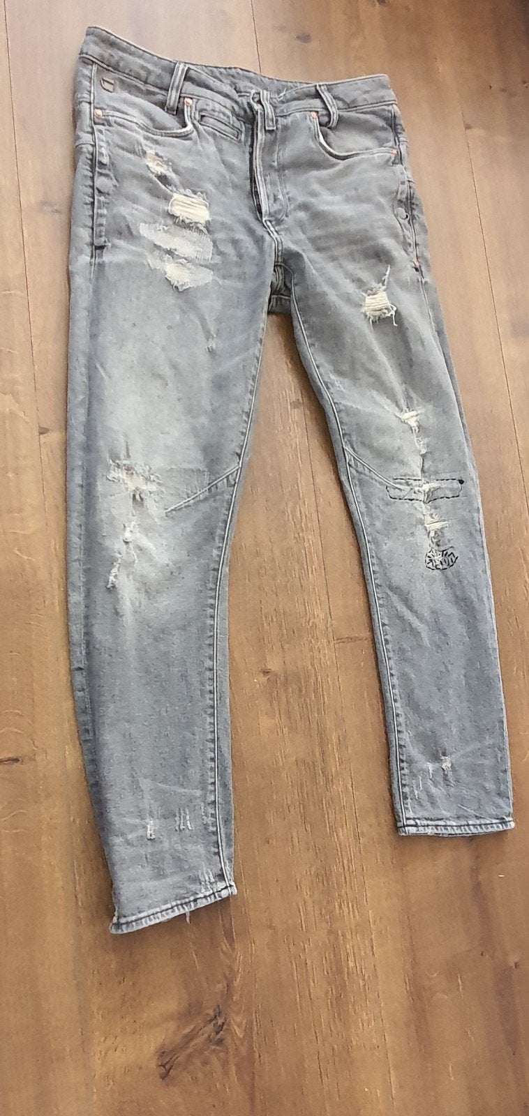 G-Star RAW D-Staq 3D Tapered Jeans W32 L32 Grijs, Verzenden, W32 (confectie 46) of kleiner, Grijs, Gedragen