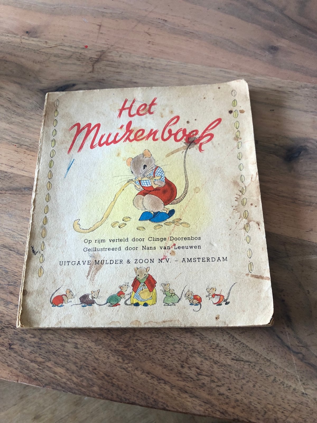 Het Muizenboek - Vintage kinderboek van Mulder & Zoon, Gelezen, Jongen of Meisje, Ophalen of Verzenden, Voorleesboek