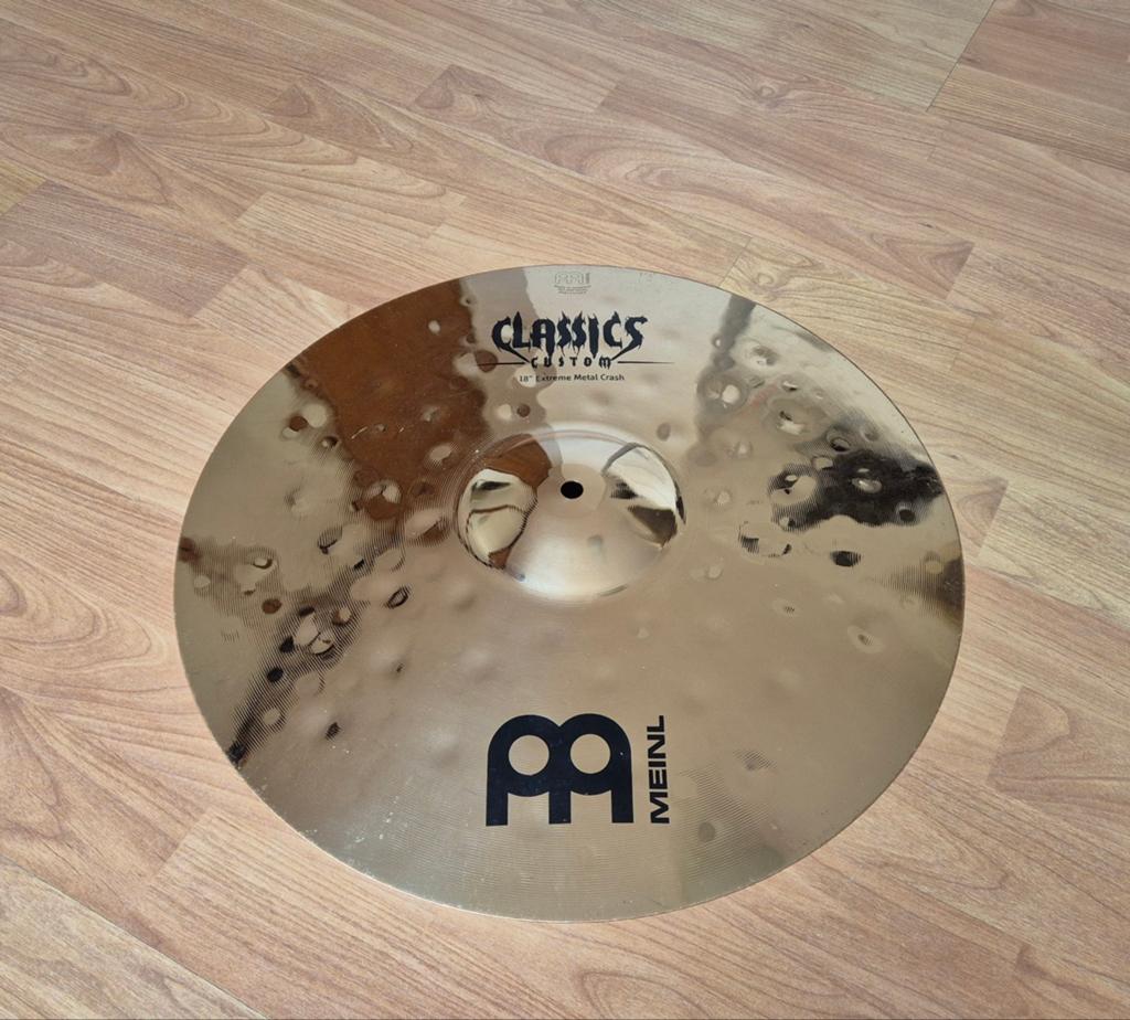 Meinl Classics Custom Extreme Metal 18" crash bekken, Ophalen of Verzenden, Gebruikt, Overige merken