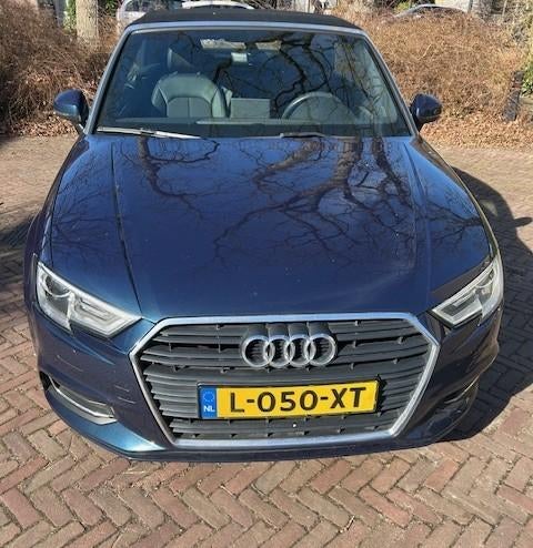 Audi A3 Cabrio 35 Tfsi 150pk 2019 Blauw, Auto's, 1498 cc, 4 cilinders, Leder en Stof, 75 €/maand