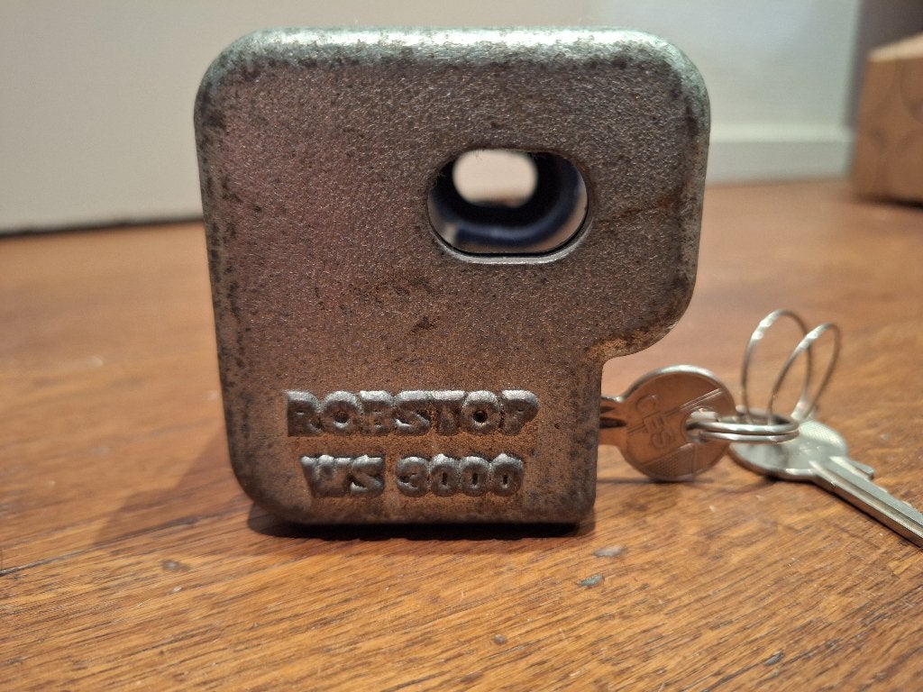 Disselslot caravan Robstop, Caravans en Kamperen, Caravan accessoires, Ophalen of Verzenden, Gebruikt