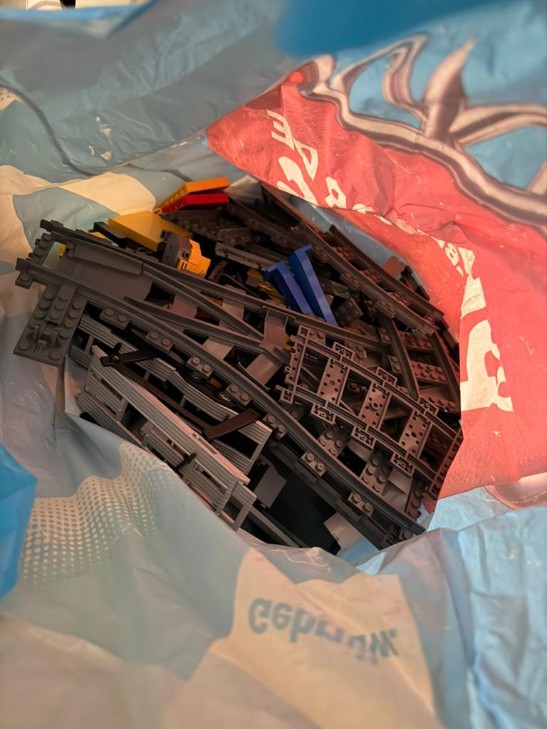 Grote partij LEGO met treinrails en diverse bouwstenen, Kinderen en Baby's, Speelgoed | Duplo en Lego, Lego, Ophalen of Verzenden