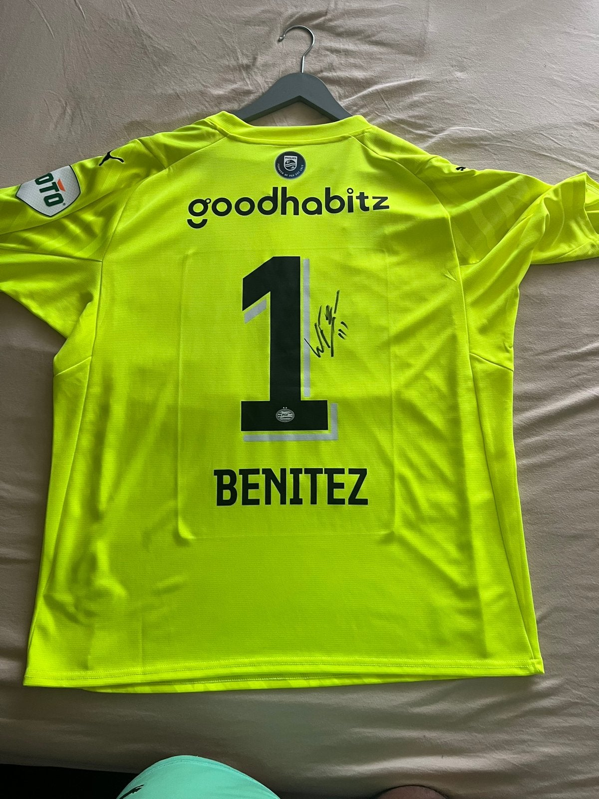 Psv shirts gesigneerd met foto van de benitez shirts!, Verzamelen, Ophalen of Verzenden, Zo goed als nieuw, PSV, Shirt