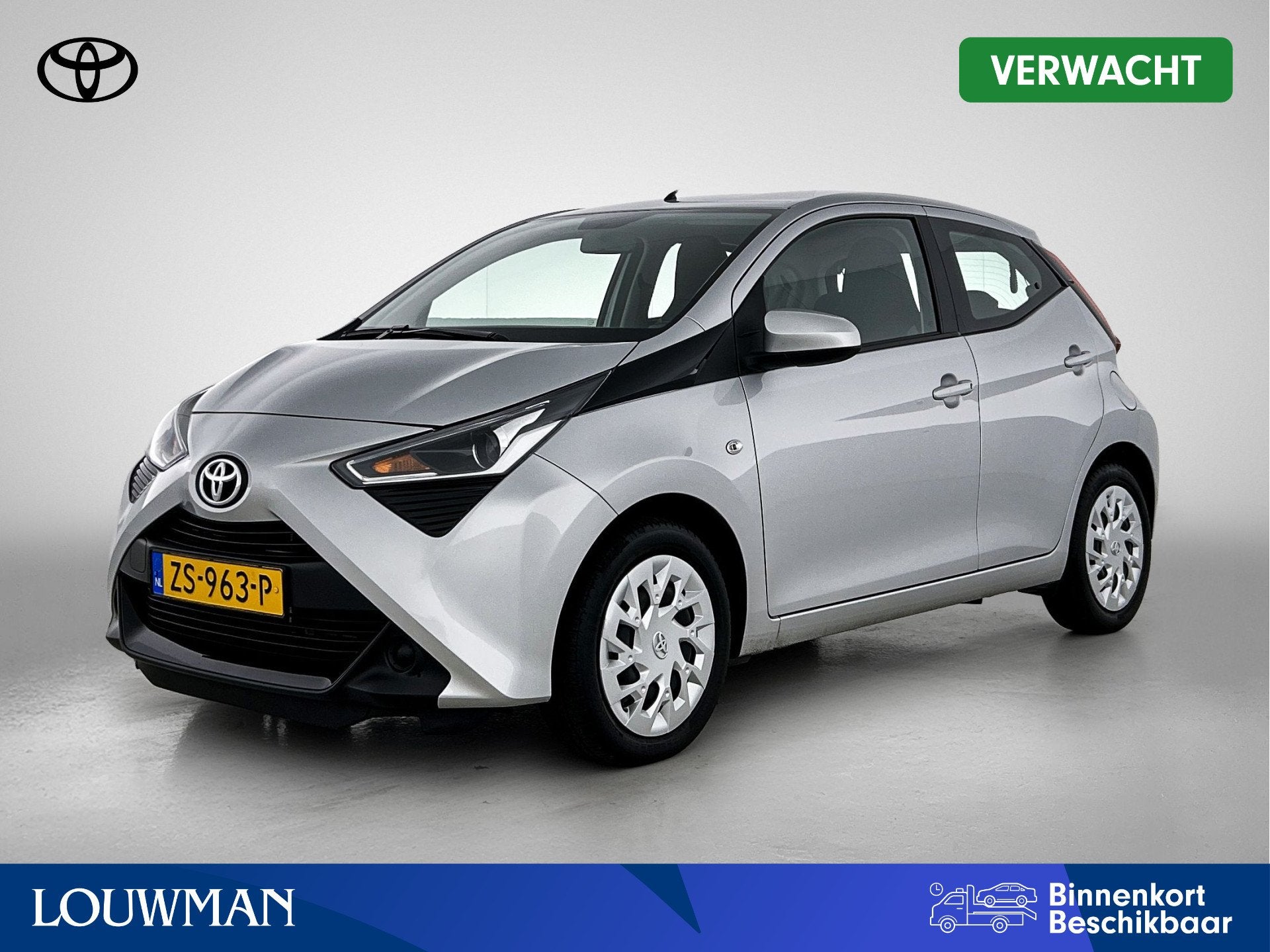 Toyota Aygo 1.0 VVT-i x-play (bj 2019, automaat), 12 maanden, Stof, Gebruikt, 4 stoelen