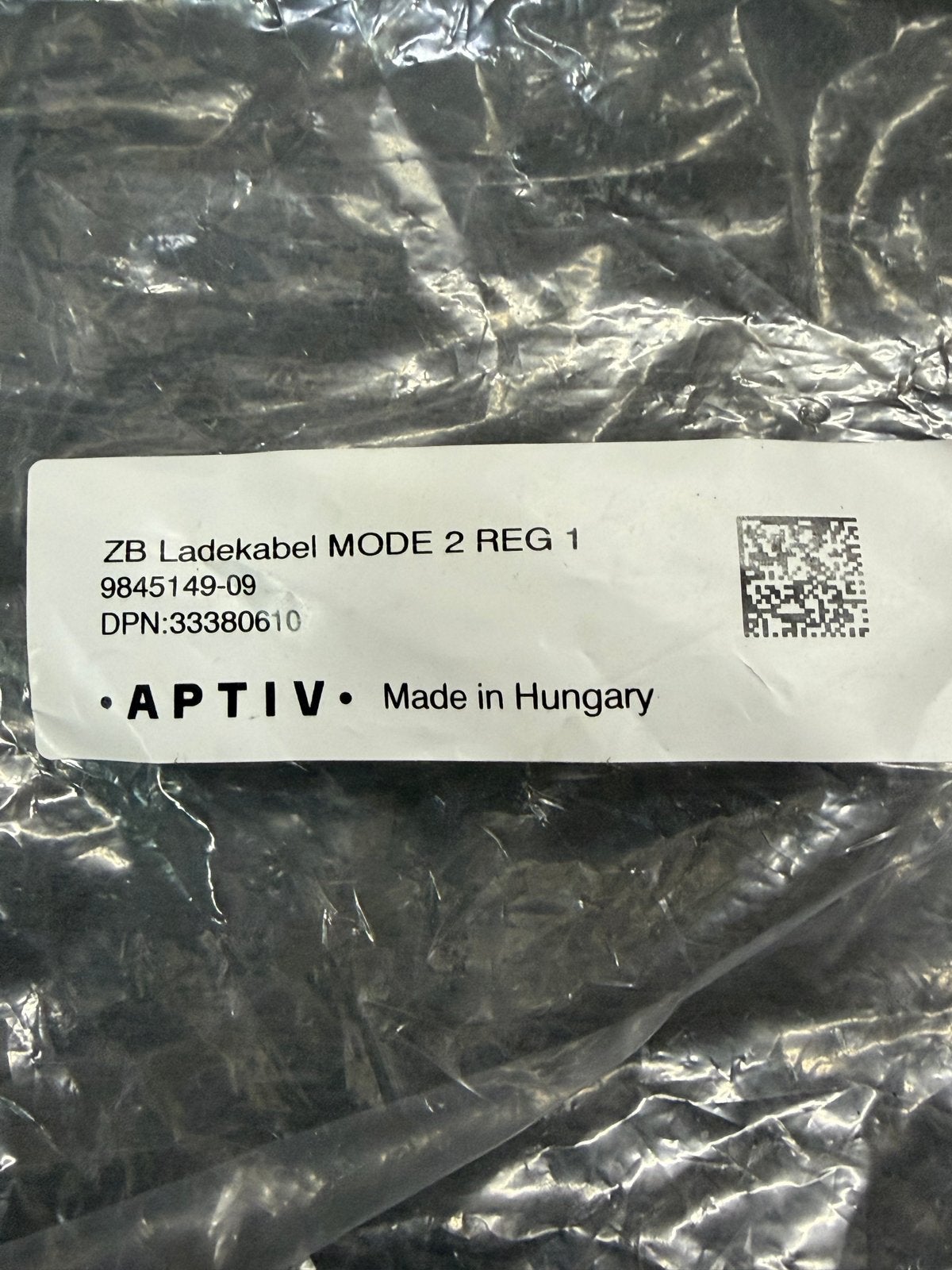 Aptiv Laadkabel MODE 2 REG 1 - 9845149-09, Ophalen of Verzenden, Nieuw, Universele onderdelen