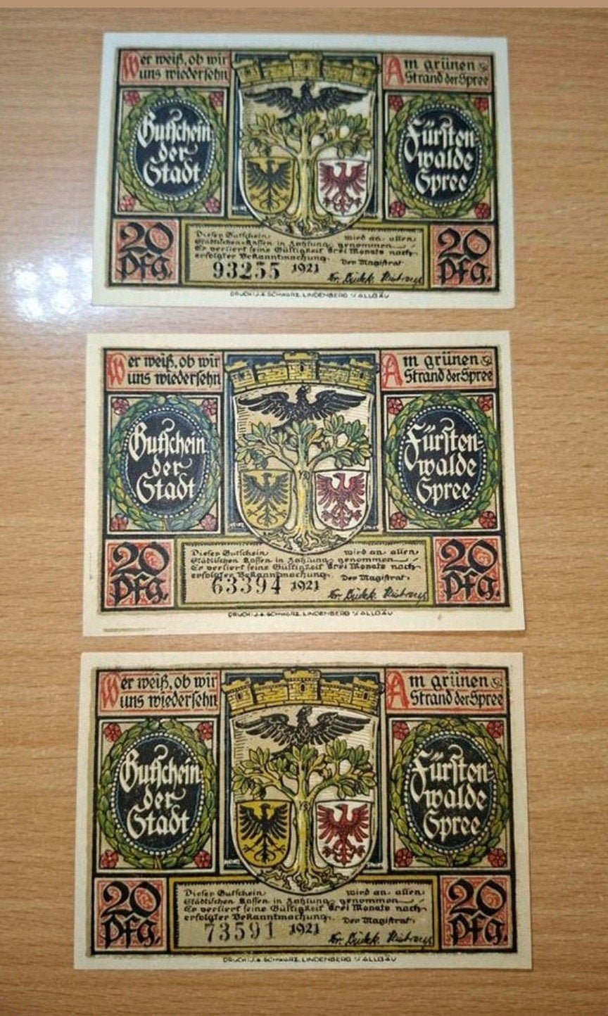 Duits Notgeld Fürstenwalde Noodgeld, Ophalen of Verzenden, Duitsland