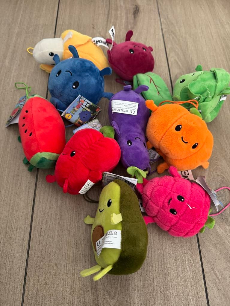 Fruit Knuffels met Stickers van Lidl mini’s- Super Zacht!, Ophalen of Verzenden