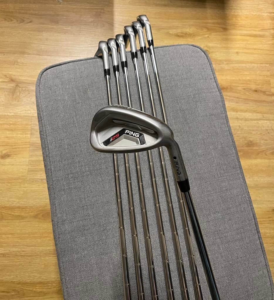 Ping i25 ijzerset 4-PW | Regular Flex |Black Dot |Superstaat, Ophalen of Verzenden, Zo goed als nieuw, Set, Ping