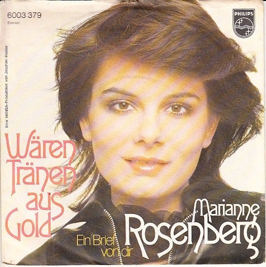 marianne rosenberg - waren tranen aus gold ( schlager/1974), Fotohoes, Ophalen of Verzenden, Zo goed als nieuw, Pop