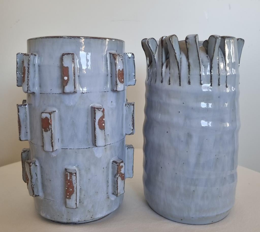 Keramische handgemaakte  vazen van Des Pots, Antiek en Kunst, Ophalen of Verzenden
