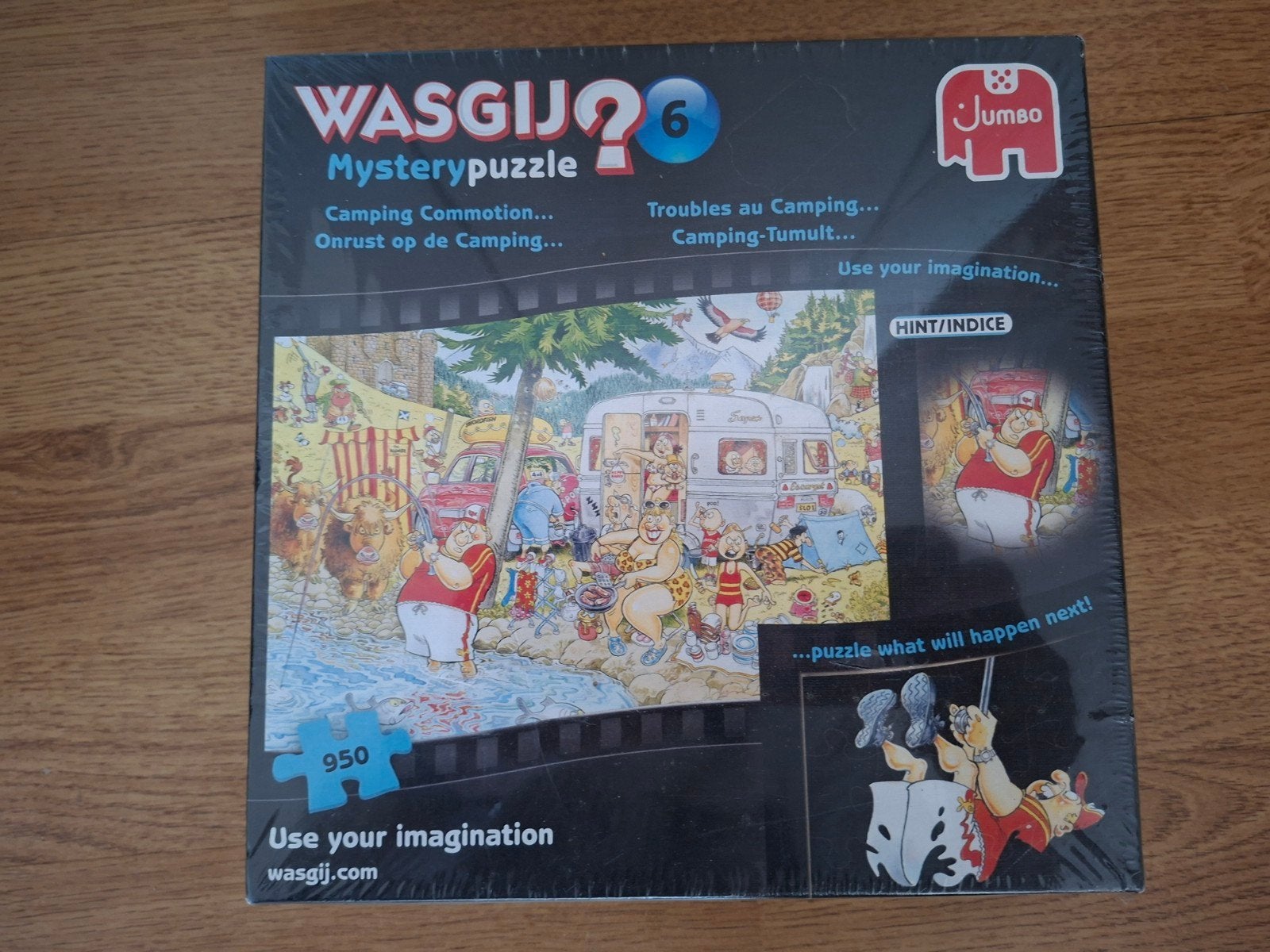 Wasgij Mystery 6 Camping Commotion - Nieuw in folie, Ophalen of Verzenden, 500 t/m 1500 stukjes, Nieuw, Legpuzzel