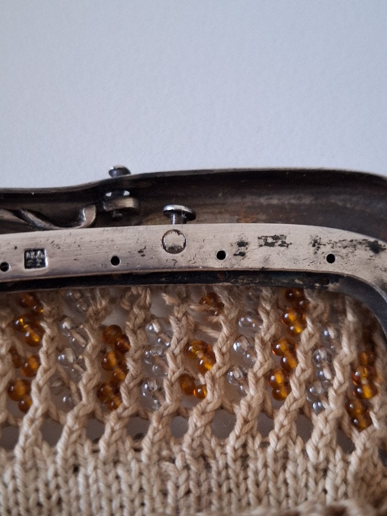 Zilveren beugel portemonaie, Antiek en Kunst, Ophalen of Verzenden, Zilver