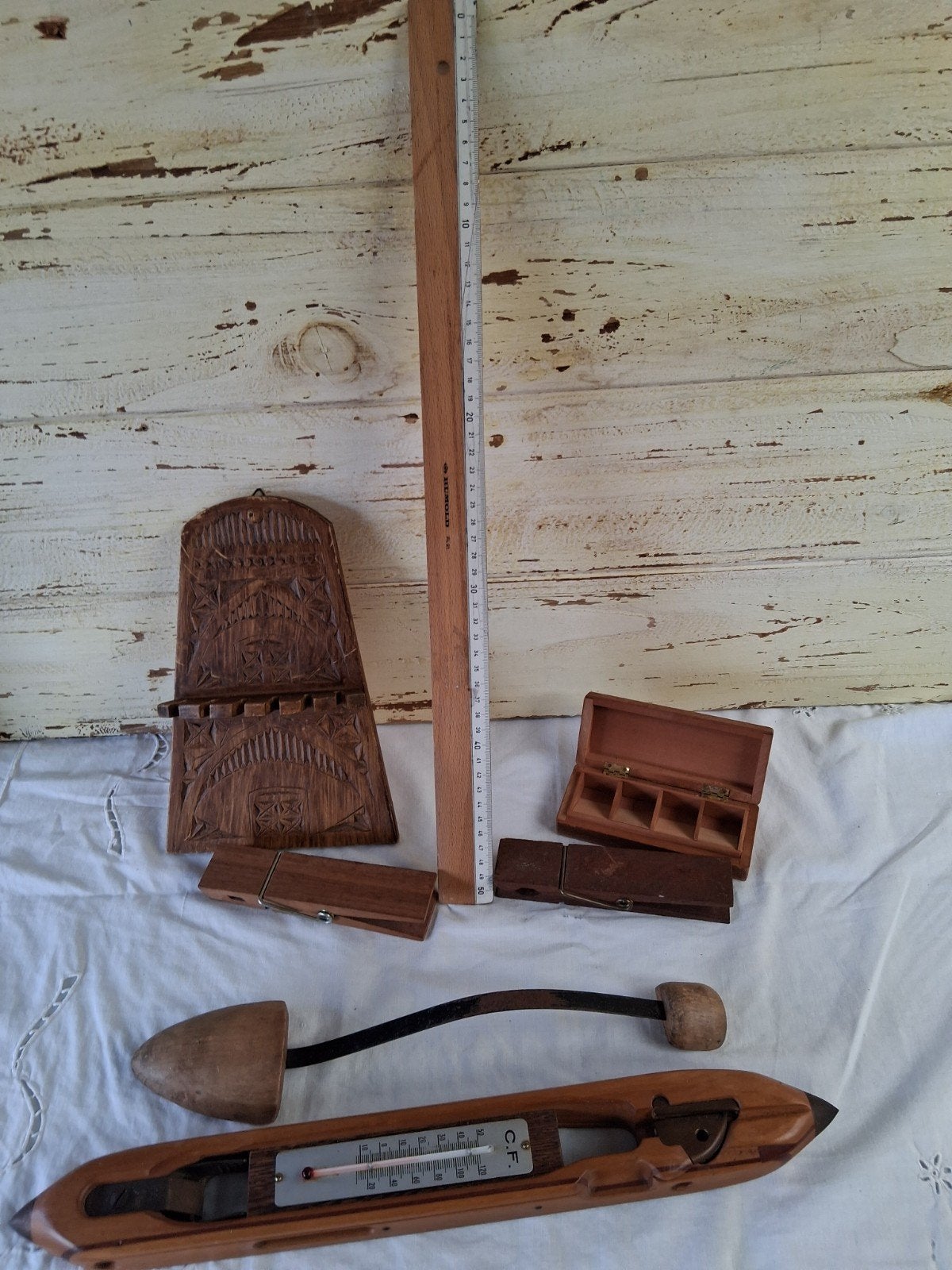 partijtje houten items (opruiming), 7.50, Antiek en Kunst, Ophalen of Verzenden