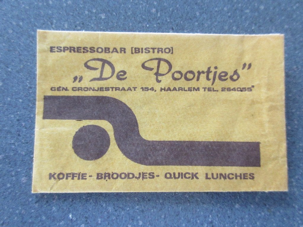Haarlem, espressobar/bistro De Poortjes, Verzenden