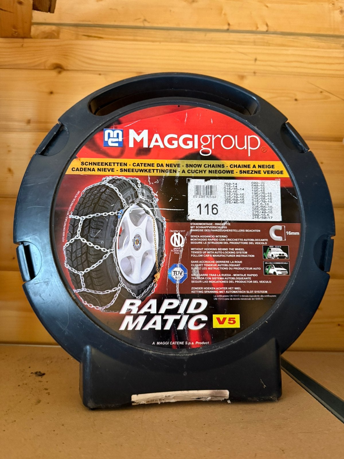 MaggiGroup Rapid Matic V5 sneeuwkettingen (16mm), Auto diversen, Sneeuwkettingen, Ophalen of Verzenden, Gebruikt